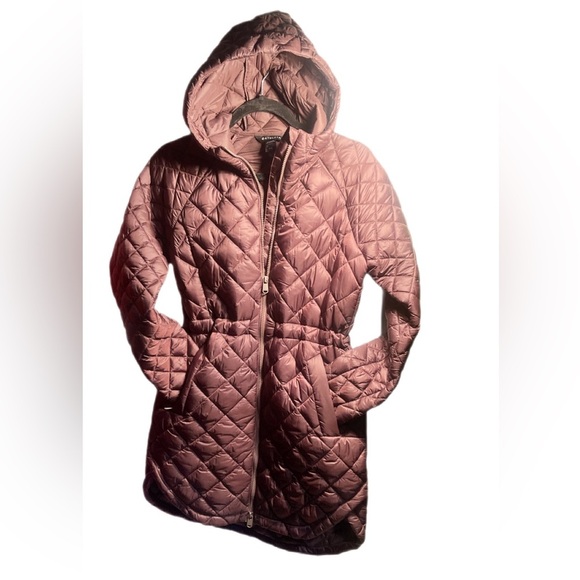 NWT Athleta whisper featherless Brown lightweight recycle puffer jckt Parka XXS - Picture 4 of 6